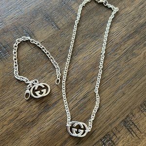 Authentic Gucci Bracelet and Necklace